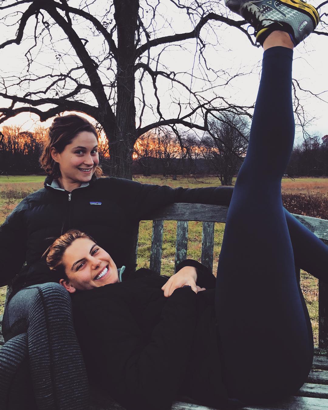 A picture of Tess Goldwyn with her elder sister, Anna Musky-Goldwyn.